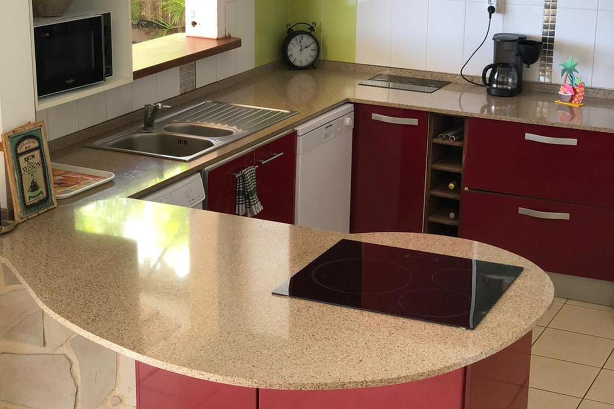 4 Location villa avec piscine sainte luce martinique-cuisine